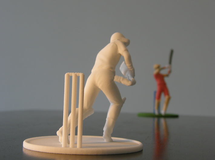 5" cricket player model 3d printed 