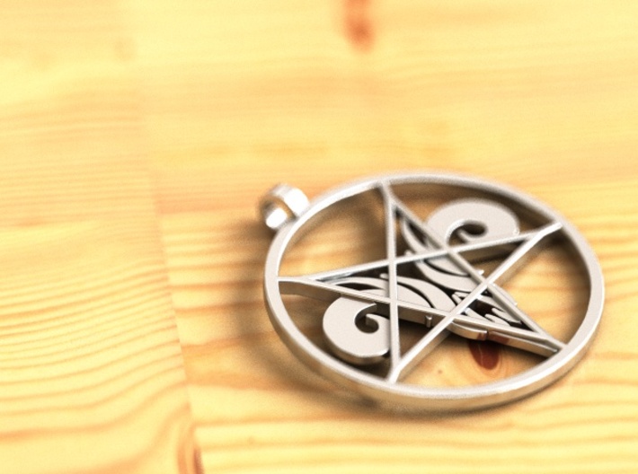 Devil pendant 3d printed 