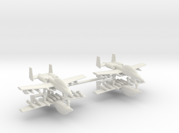 1/285 Two-Seater A-10 Thunderbolt II (Armed) (x2) 3d printed 1/285 Two-Seater A-10 Thunderbolt II (Armed) (x2)