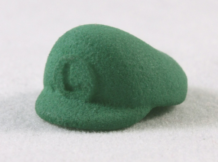 L-Plumber Cap 3d printed Green Strong &amp; Flexible Polished