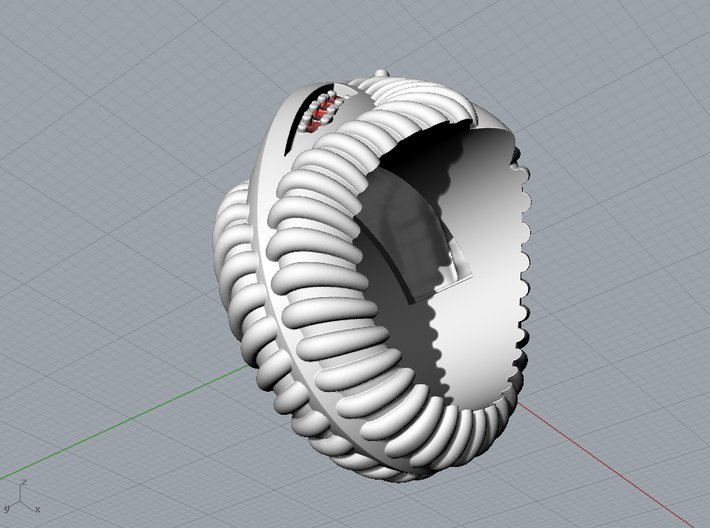 Predator Ring - Size 12 (21.49 mm) 3d printed 