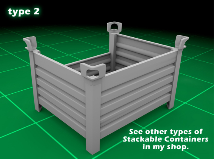 Stackable Container Type2 (1x) 3d printed 