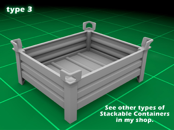 Stackable Container Type3 (1x) 3d printed 