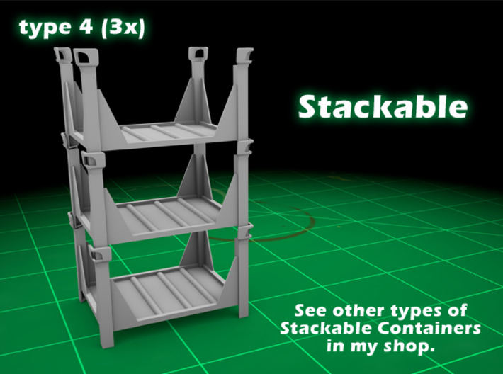Stackable Container Type4 (3x) 3d printed 