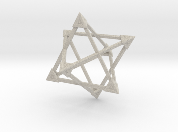 Merkaba Wire Pyramids Only 1 Caps 5cm 3d printed
