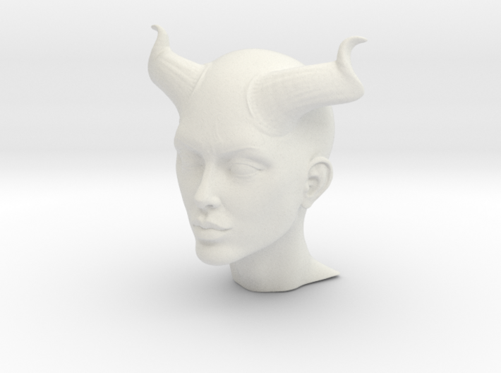 Beautiful Devil face 3d printed 