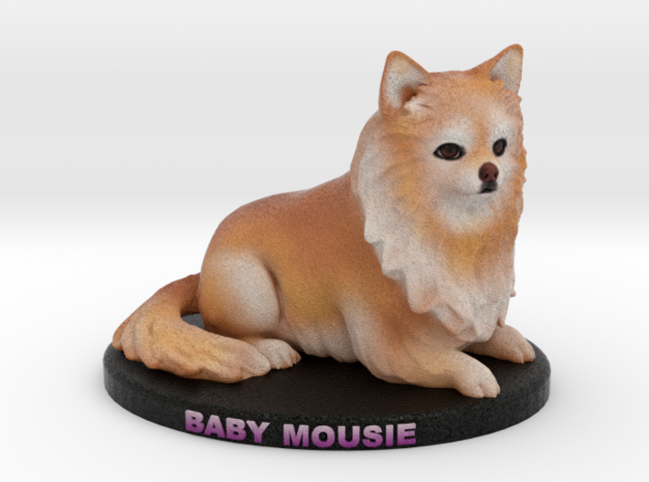 Custom Dog Figurine - Mousie 3d printed