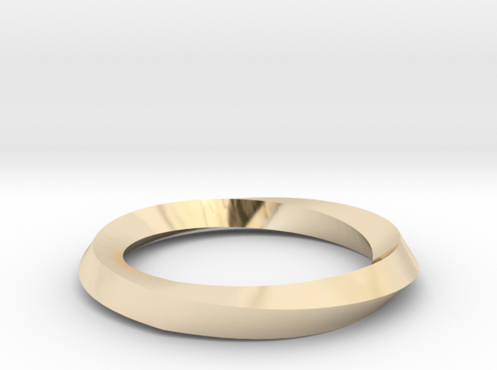 Mobius Wedding Ring-Size 5, multiple sizes listed 3d printed 