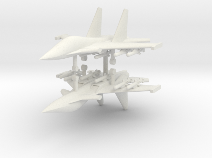 1/285 Su-34 Fullback (x2) 3d printed