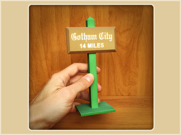 Gotham City Sign 3d printed