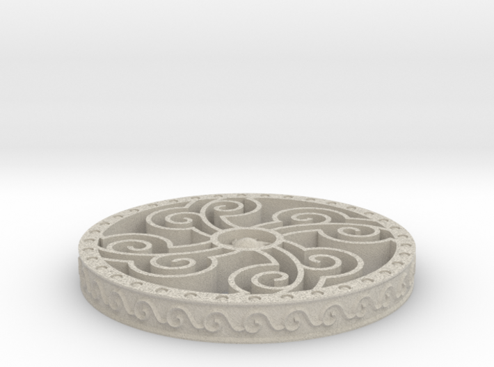 Four Elements Coaster 3d printed