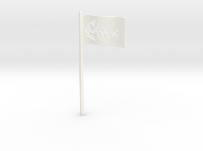 Fish Flag for Starch-Bishop's Palace 3d printed