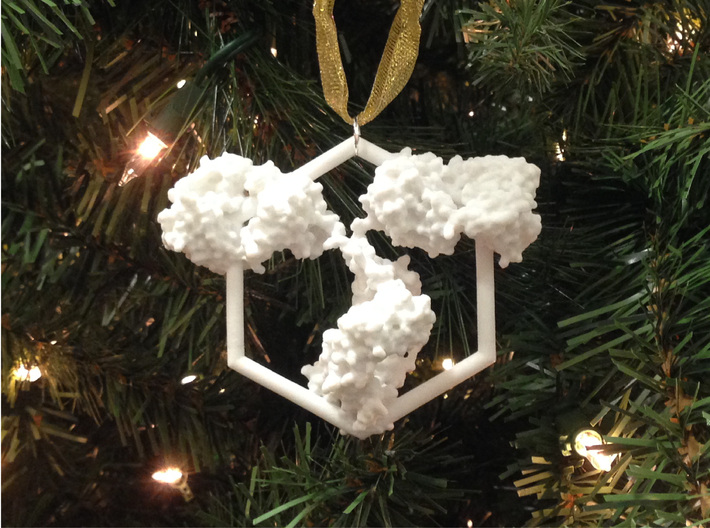 Antibody Ornament 3d printed Adorn your tree with IgGs