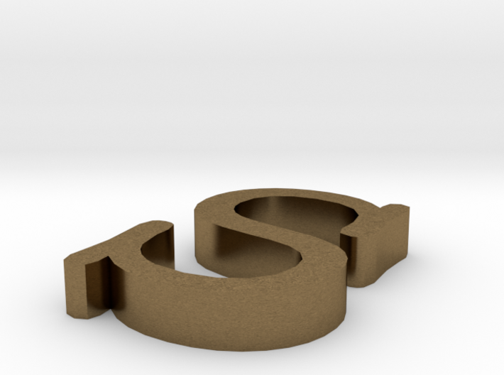 S Letter 3d printed
