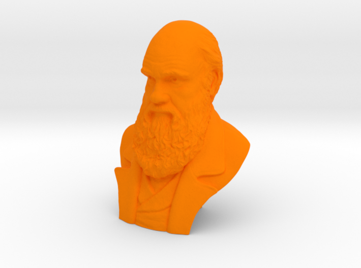 Charles Darwin 2&quot; Bust 3d printed