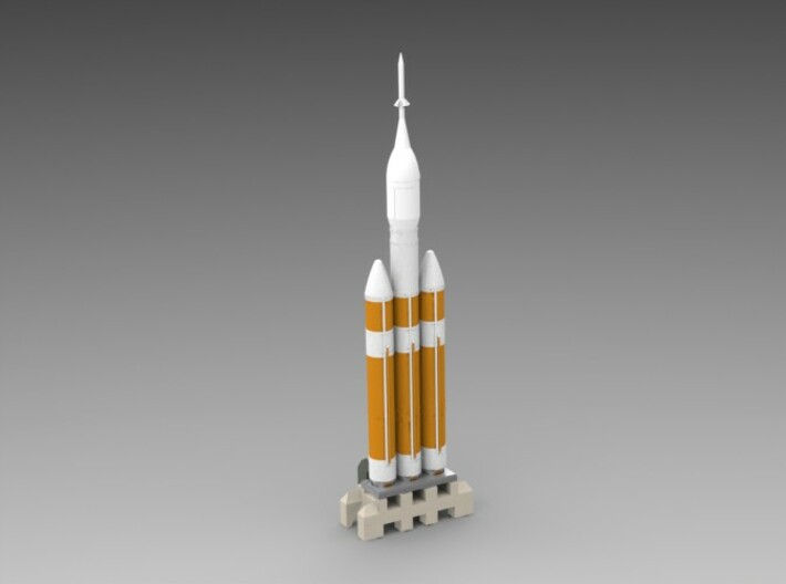 1/400 Delta IV Heavy with Orion Service Module 3d printed Here's a CAD render