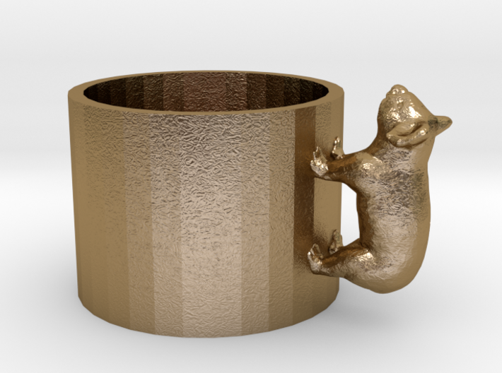 Small Koala Cup-porcelain Shapeways Test 3d printed