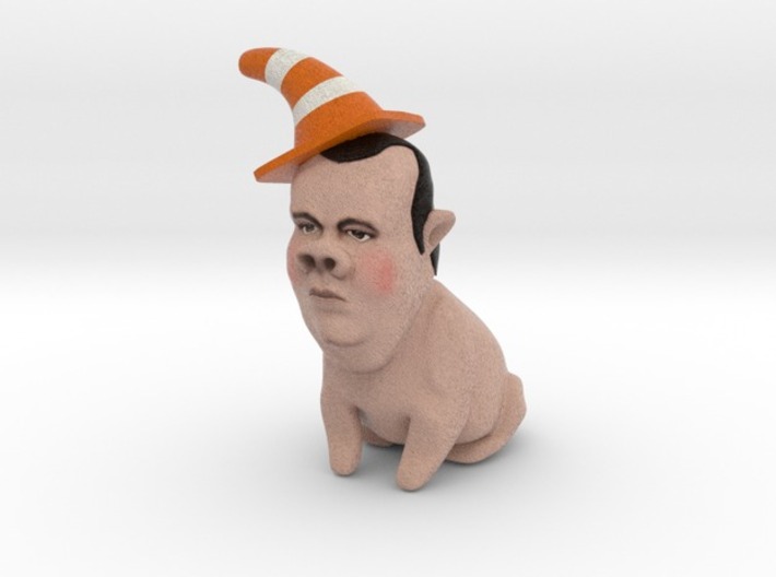 Chris Christie the Gestation Pig inaction figure S 3d printed