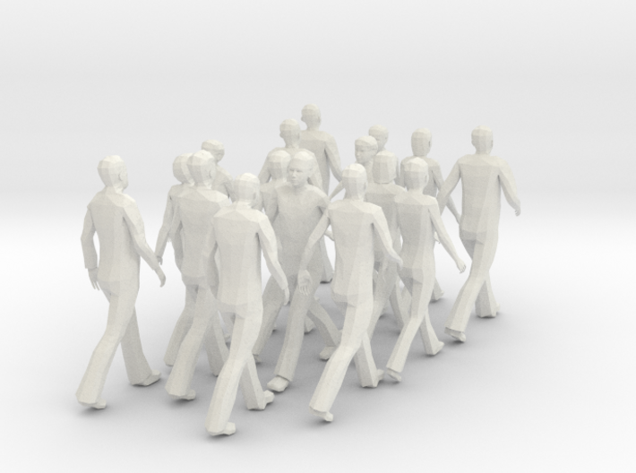 People walking (scale 1:50) 3d printed