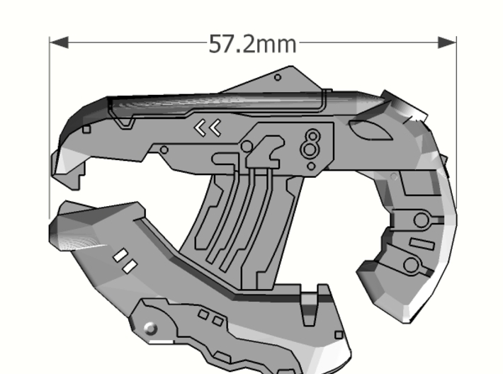 1:6 Large Direct Energy pistol  3d printed 