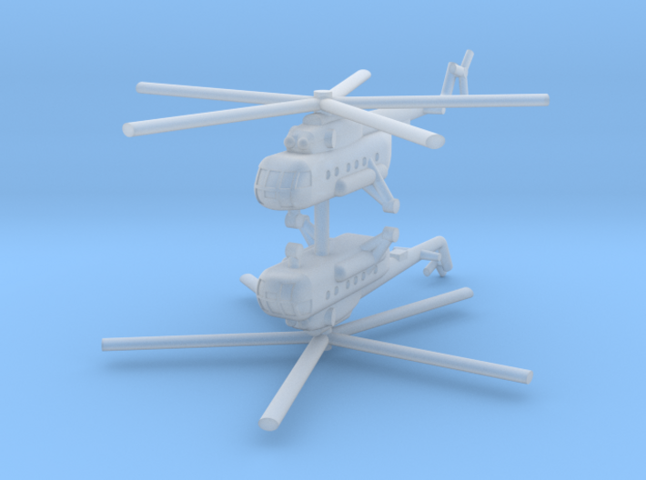 1/285 Mil Mi-17 Hip (x2) 3d printed
