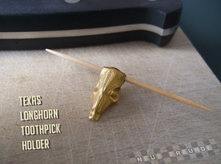 Texas Longhorn - Toothpick holder 3d printed