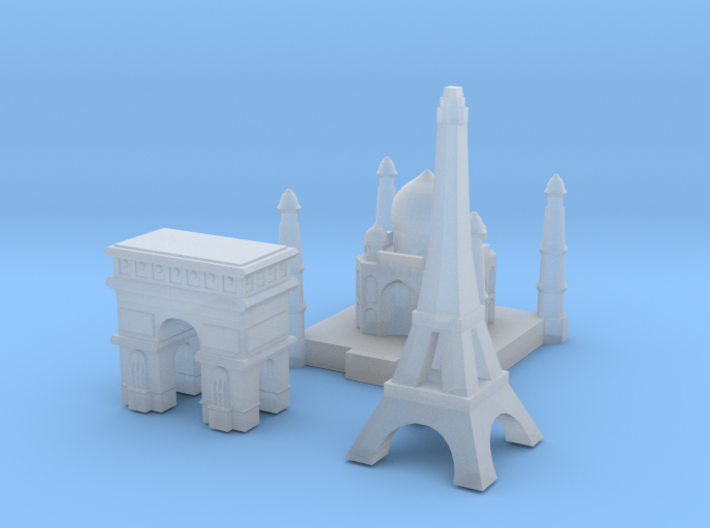 Capital Set (France &amp; India) 3d printed