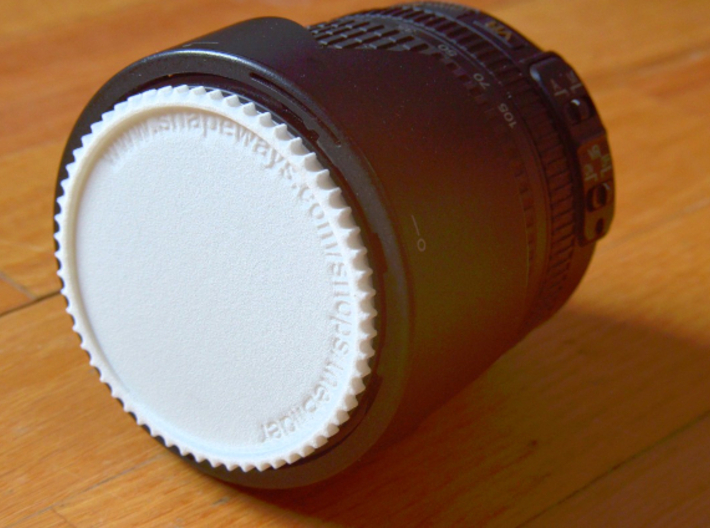 Double threaded lens cap: 49 and 55 mm 3d printed 