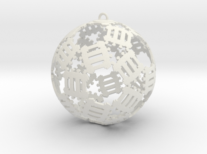 The Bond Ornament 3d printed