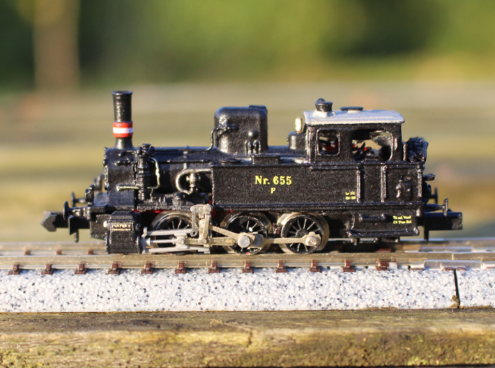 DSB F class N scale (with no tender extension) 3d printed