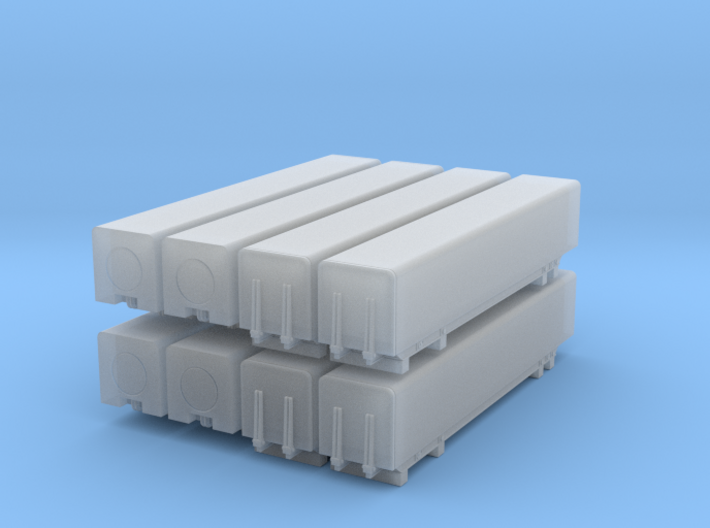 1/96 scale Naval Strike Missile containers - set 3d printed