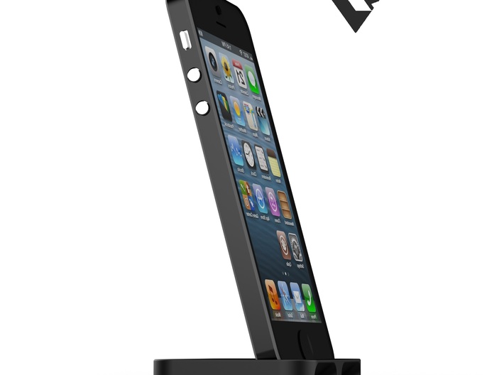 iPhone5_3D slimline dock [VvK] 3d printed
