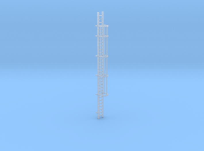 'N-Scale' - 30' Caged Ladder 3d printed