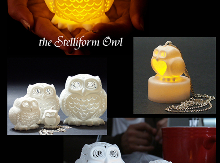 Stelliform Owl 3d printed 