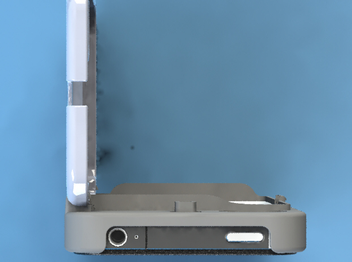 iPhone 4S Credit Card Holder Hinge Case 3d printed 