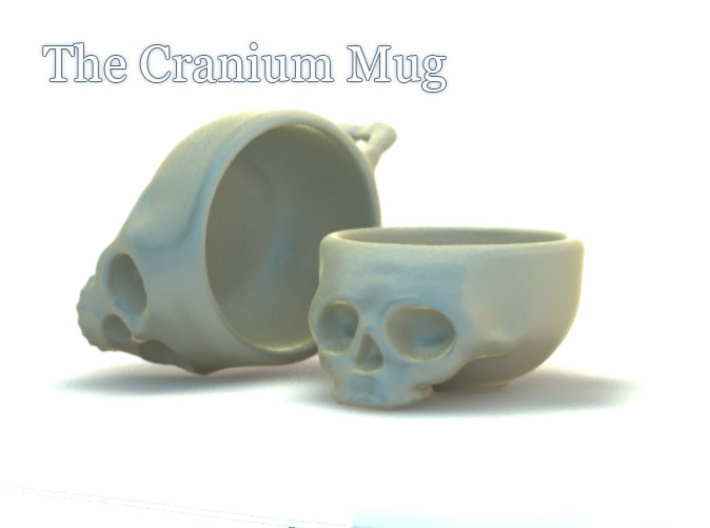The Cranium Mug 3d printed