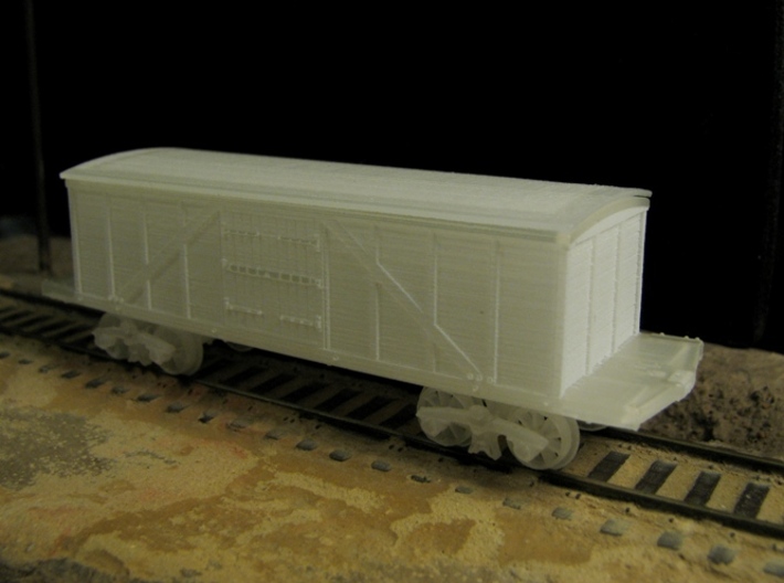 R11 N scale 1840 Winans boxcar, Württemberg 3d printed