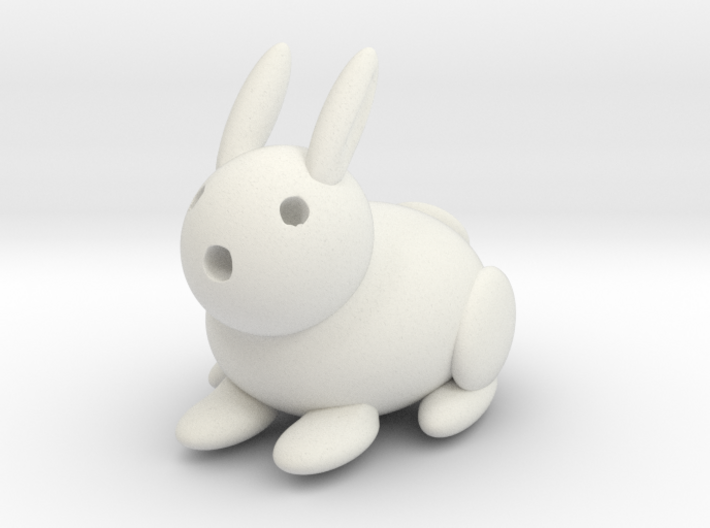 Rabbit (large) 3d printed 