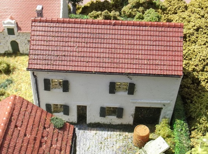 House On Hill - WSF Walls - N - 1:160 3d printed