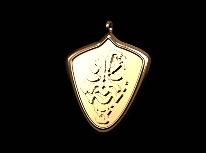 Dark side pendant (1) 3d printed