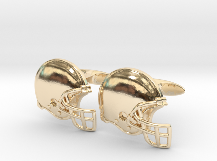 Cufflinks Football helmet 3d printed