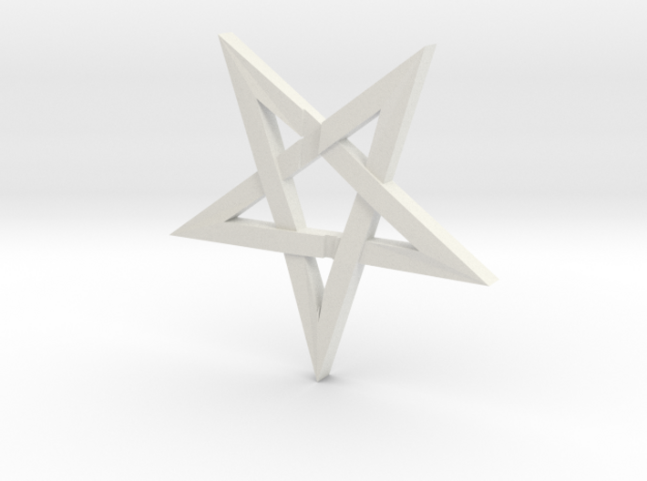 LaVey's Sigil Star Ornament (Part 1 of 2) 3d printed