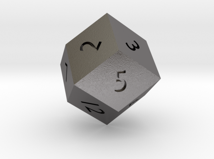 Rhombic 12-sided die 3d printed