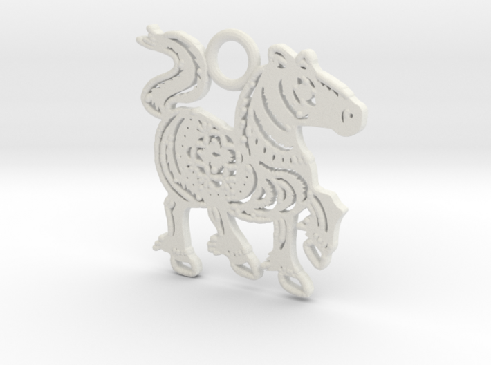 Year of the Horse: Lucky charm 3d printed