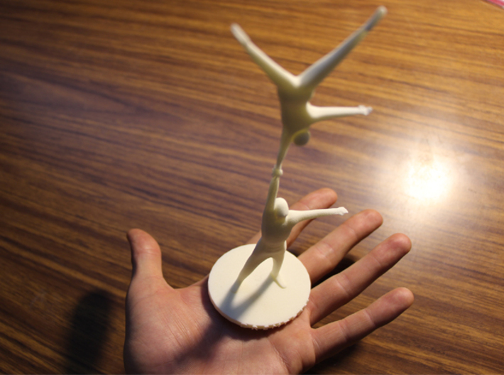 acrobatic long one handed handstand 3d printed 
