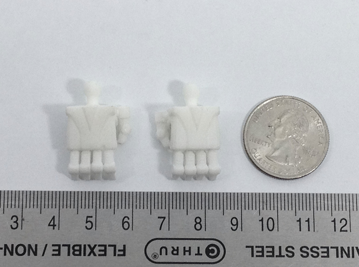 14mm Poseable Fists (with ball) 3d printed 