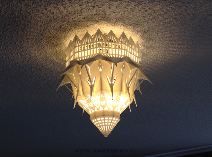The Magic Light Cathedral 180mm 3d printed ceiling lamp edition