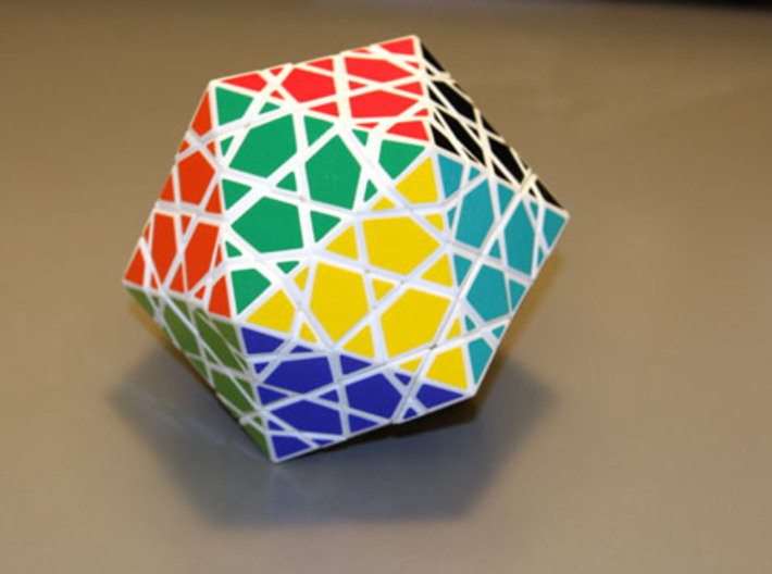 FTI Radiolarian 3 - face turning icosahedron 3d printed