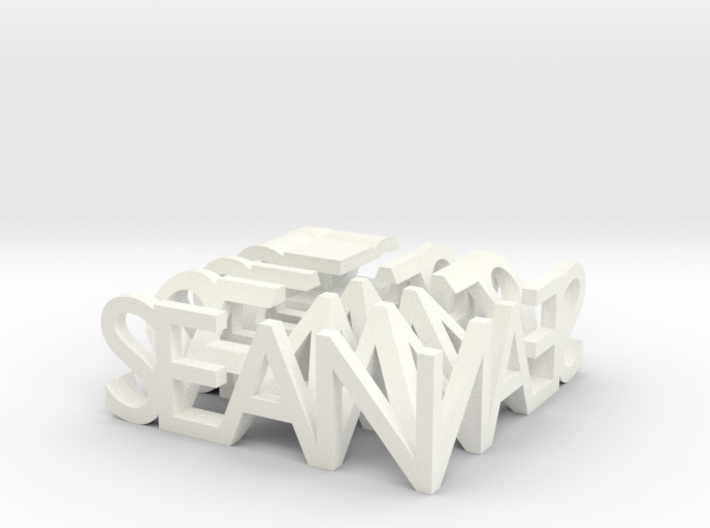 2-Way Word Sculpture 3d printed 