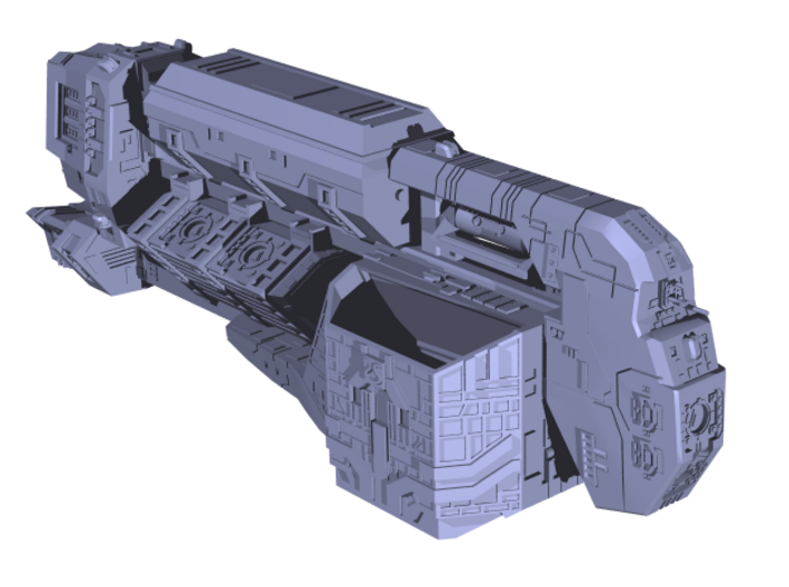 Somtaaw "Explorer" Command Ship 3d printed The fully assembled Fal-Corum